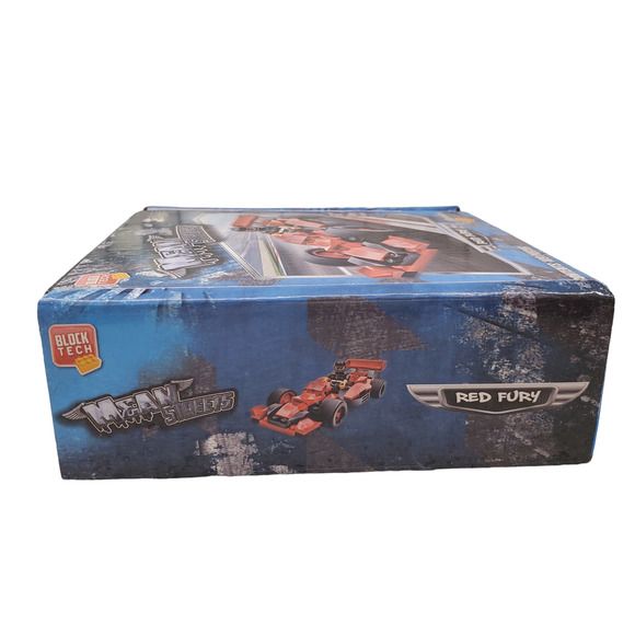 Block Tech Mean Streets Red Fury Racecar in Red Block Toys STEM Toys - Picture 8 of 10